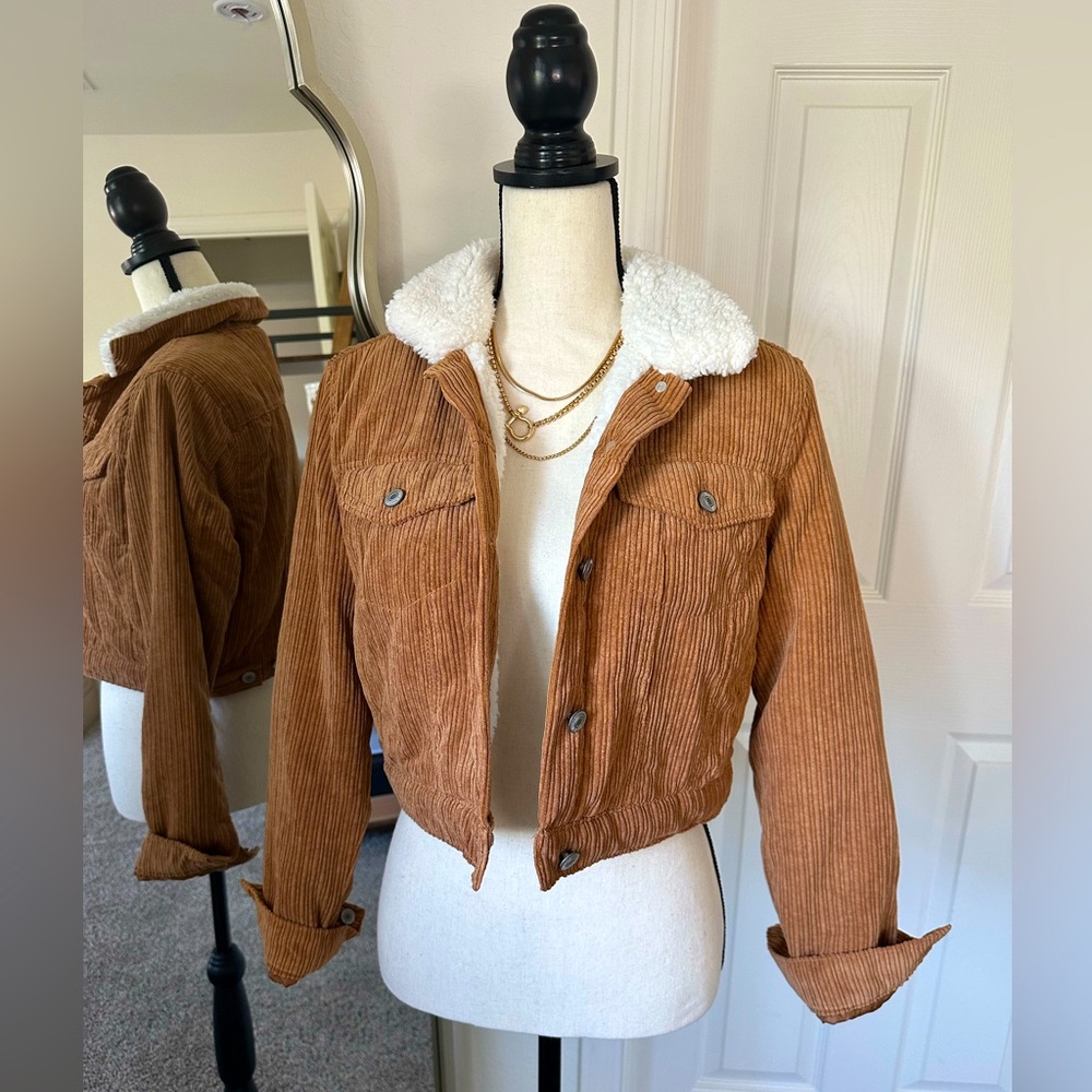 Cropped Corduroy Jacket